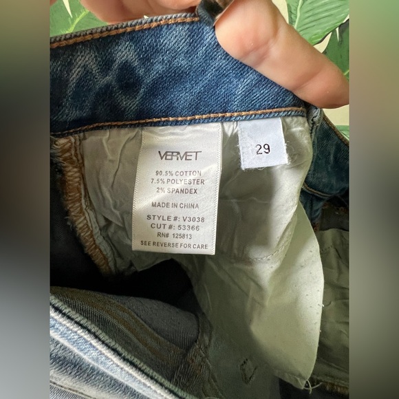 Vici Vervet Womens Crossover Distressed Jeans 29 - Picture 12 of 12